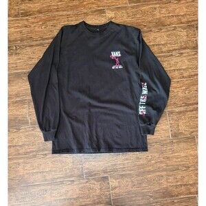Vans Off The Wall Black Graphic Long Sleeve Tee - M